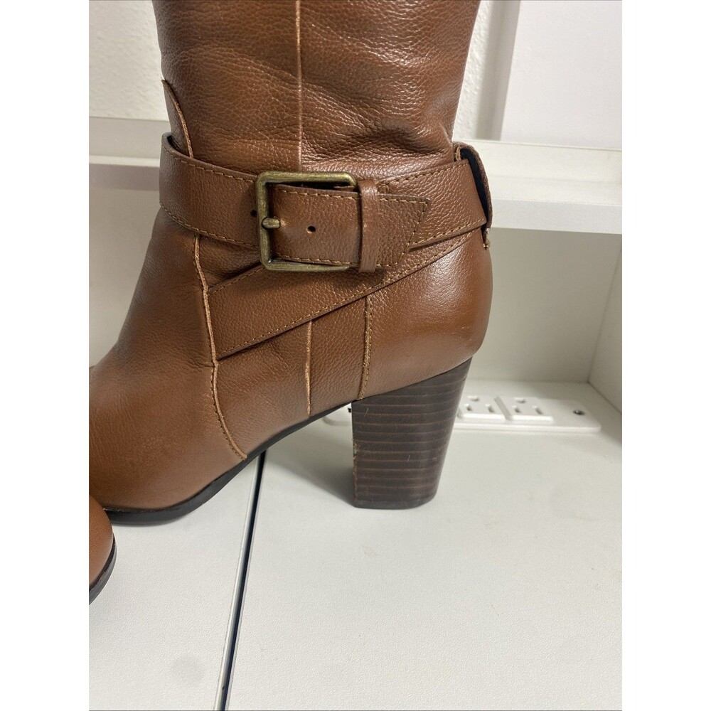 Cole Haan 'Hinckley Boot II' Knee High Sequoia Brown Leather Size 6.5 w01146 - Picture 7 of 16